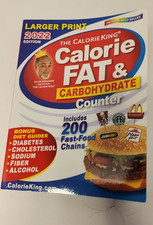 The CalorieKing Calorie, Fat  Carbohydrate Counter 2022 - Very Good Condition