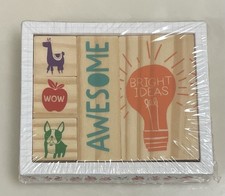 Target Wood Stamps for Correcting  Encouragement 5 Count Education Teacher