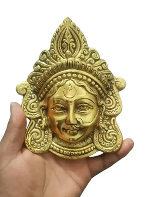 5 Zoll Metall Göttin Durga Gesicht Wandbehang | Maa Kali Idol Statue für Büro...