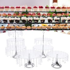 4-Piece Detachable Round Cake Stand Set for Desserts and Cupcakes