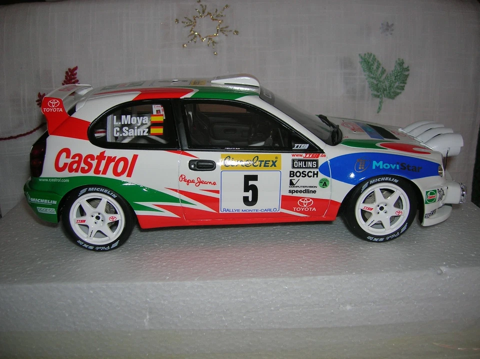 Toyota Corolla night winner Montecarlo 98 Sainz 1/18 Otto Ottomobile  cod. OT395 - Immagine 3 di 4