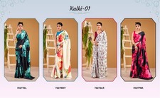 Latest Presenting Satin Silk Saree With Blouse For Women Party Wear