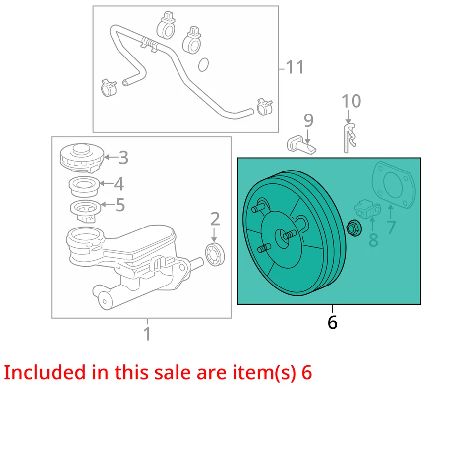 2009-2011 Honda Pilot Power Brake Booster Oem T0ONO - Image 3 of 4