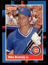 1988 Donruss #609 Mike Brumley RC Rookie Chicago Cubs