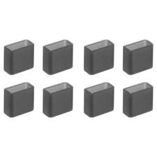8pcs USB Port Cover Anti Dust TPU USB Female Port Cover Transparent Black