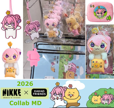 Goddess Of Victory Nikke DORO x KAKAO Friends Plush Keyring  Luggage Tag