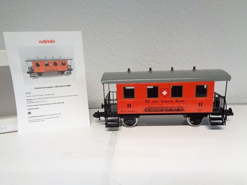 Märklin 1  54705 MAXI Personenwagen 150 Jahre Schweizer Bahnen in OVP BH3079 | Condition: Gebraucht