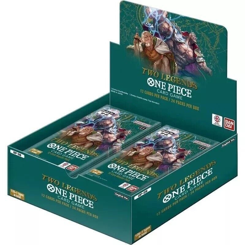 ONE PIECE CARD GAME OP08 TWO LEGENDS DISPLAY BOX 24 PACK ENGLISH SEALED