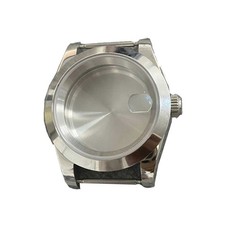 39mm Waterproof Sapphire Glass Watch Case w/ Magnifying For Seiko NH35 NH36;