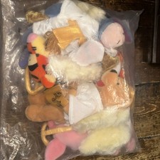 Disney Store Sealed Angel Choir Winnie The Pooh Friends Beanbag Set Plush Animal
