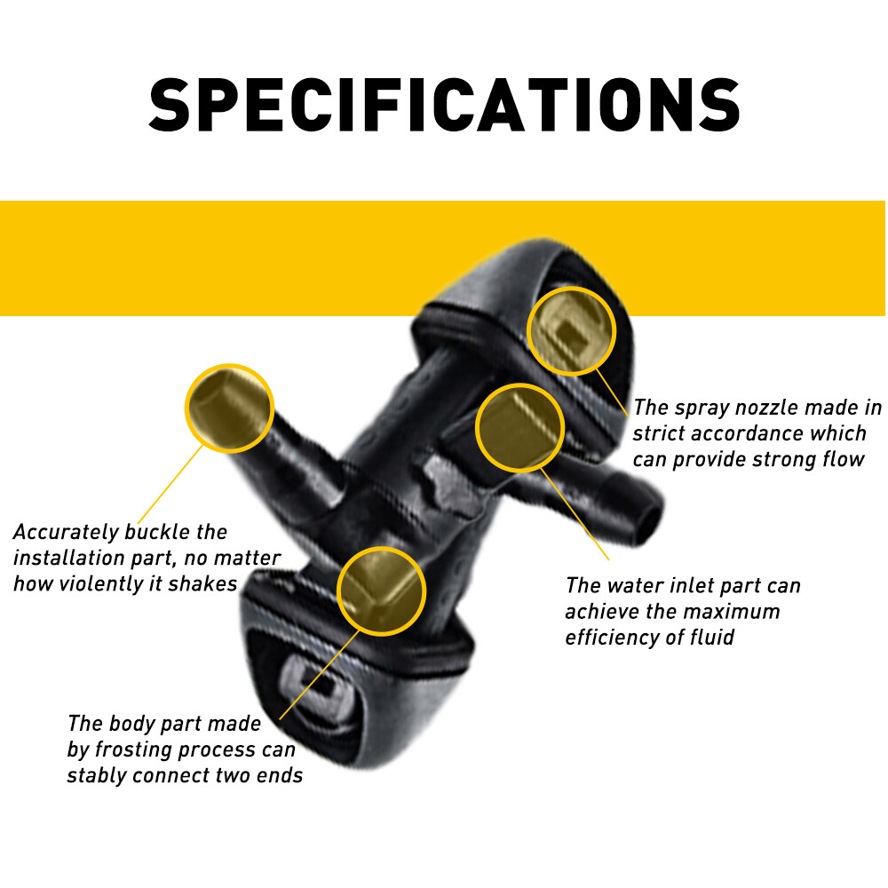 2pcs FOR HONDA ODYSSEY WINDSHIELD WASHER NOZZLE 20112017 2016 76810