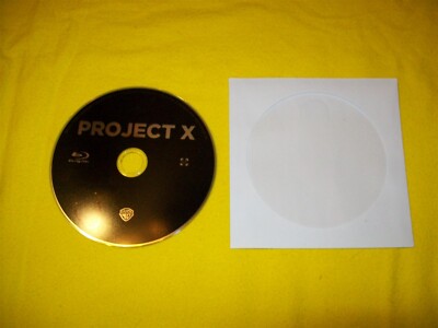 PROJECT X BLURAY DISC ONLY NO CASE IS INCLUDED 