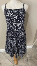 Gap Womens Blue Floral Smocked Dress Size S New