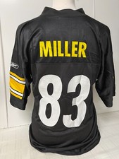 Jersey NFL Super Bowl XLIII Men L Pittsburgh Steelers Miller #83 Tampa Bay 2009