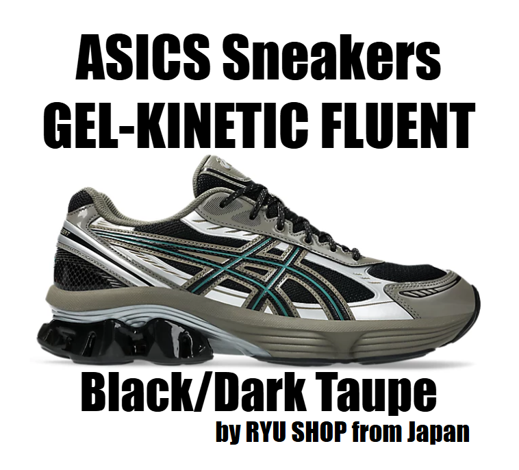 ASICS Sports Style Sneakers GEL-KINETIC FLUENT 1203A737.002 Black / Dark Taupe