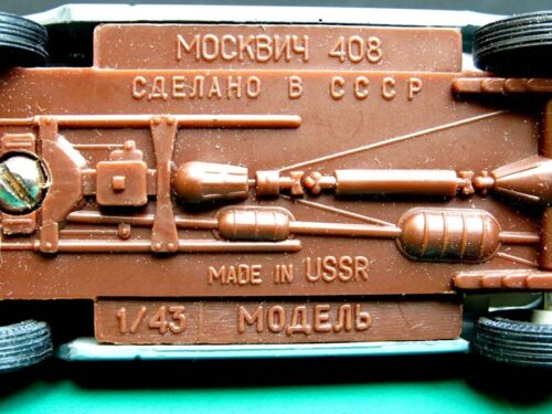 Vintage USSR Soviet Diecast Car Model MOSKVITCH-408 In The Original Box. 1/43 - Picture 8 of 10