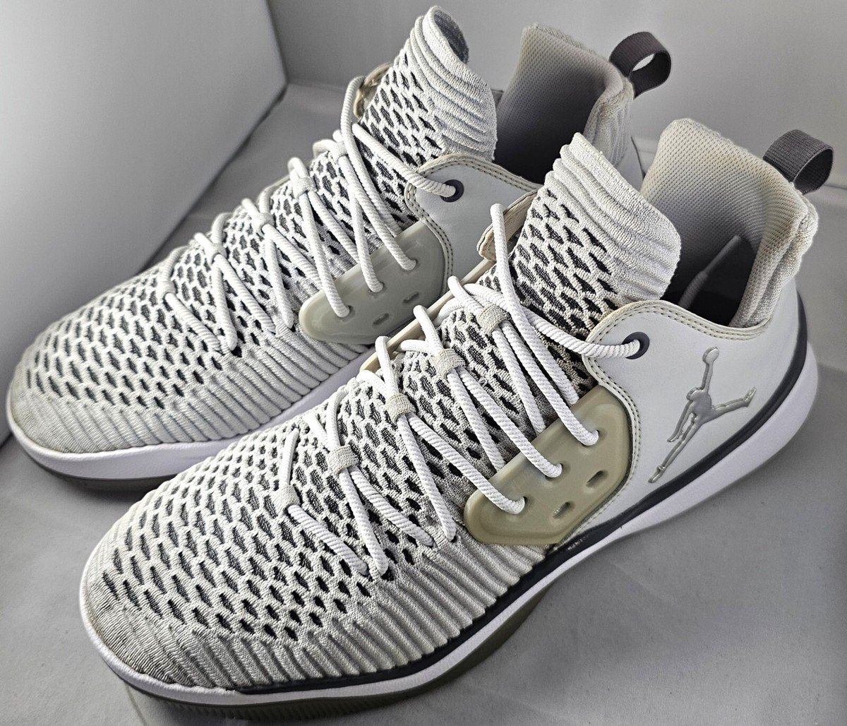 Nike Men's Air Jordan DNA LX Pure Platinum/White Athletic High Top