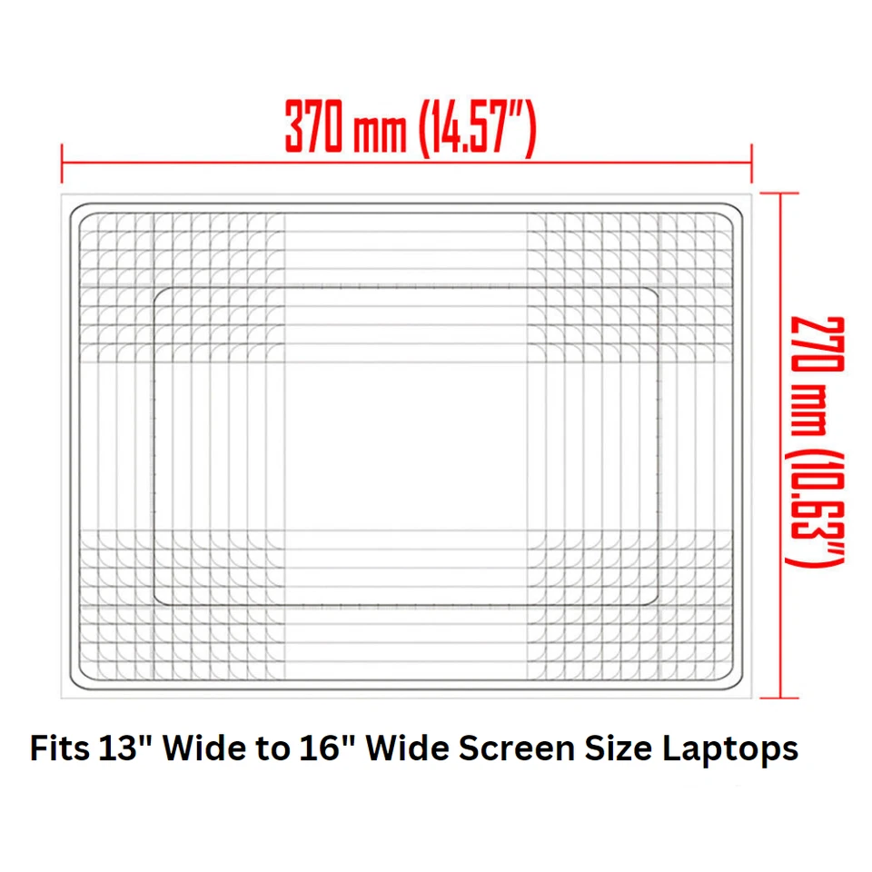 Laptop Skin Sticker Notebook Decal Red Sign for Apple Asus Dell HP 13-16 Inch - Image 4 of 4