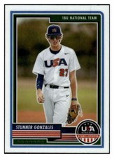 STUNNER GONZALES PRE-RC 2023 Panini Stars and Stripes #8 PRE-ROOKIE MLB ID:64892