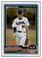 STUNNER GONZALES PRE-RC 2023 Panini Stars and Stripes #8 PRE-ROOKIE MLB ID:64892