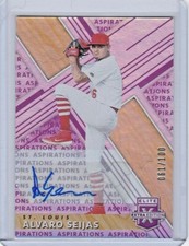 🔥2019 ALVARO SEIJAS ELITE EXTRA EDITION #158 PURPLE ASPIRATIONS AUTO 61/100   