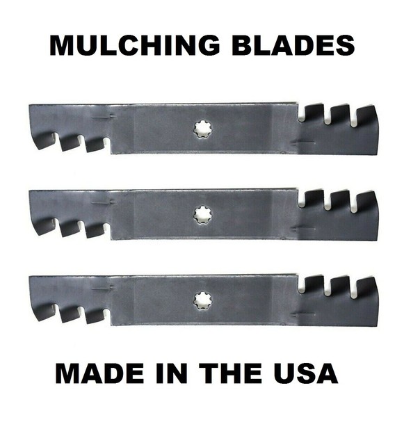 3 Lame Ricambio GY20852 Per Tosaerba 3 Lame Pacciamatura Per Tosaerba John Deere X140 D140 D150 D160 X165 - GY20852 Fuji 16 80 - Foto 9