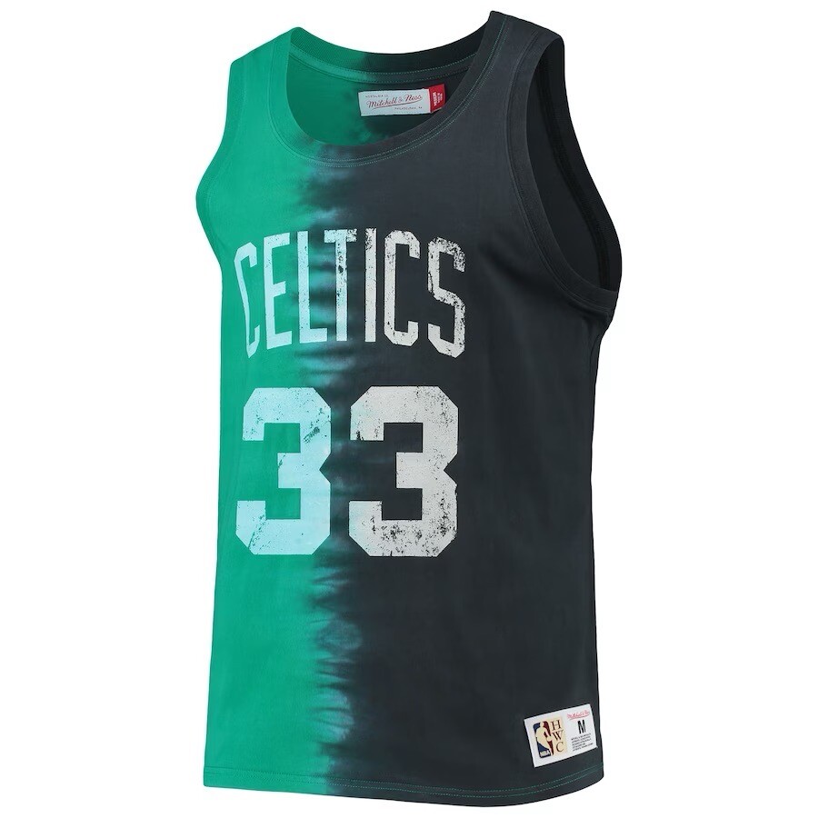 Mitchell Ness Men's Larry Bird Boston Celtics Tie Dye Tank Top