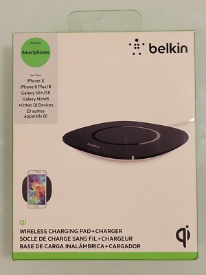 Belkin Qi Wireless Charging Pad + Charger for iPhone X/8 Or Galaxys8+/S8,note8
