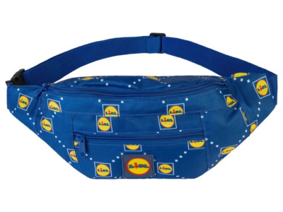 LiDL Bauchtasche Umhängetasche Brustbeutel blau gelb limited Edition Lidl NEU