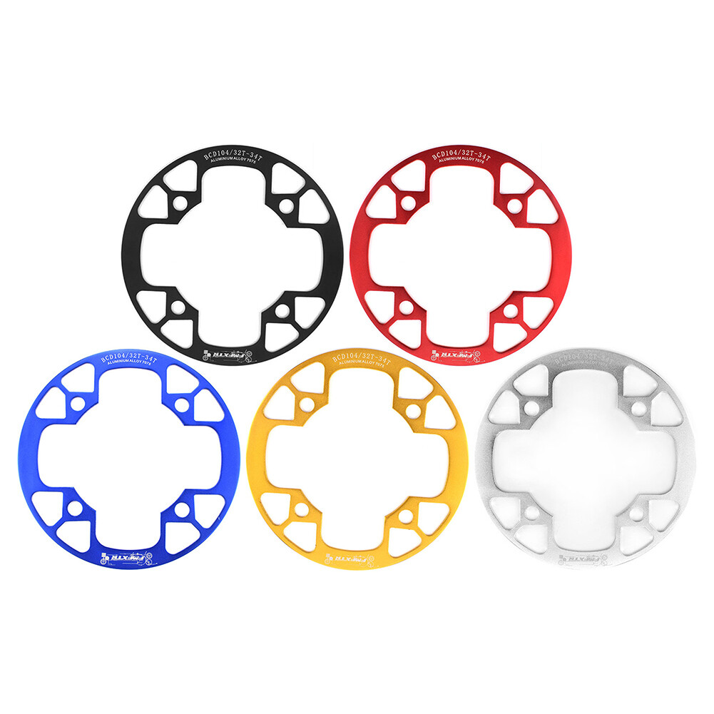 Aluminum Chainring Guard 104BCD 32-42T MTB Bike Crankset Sprockets