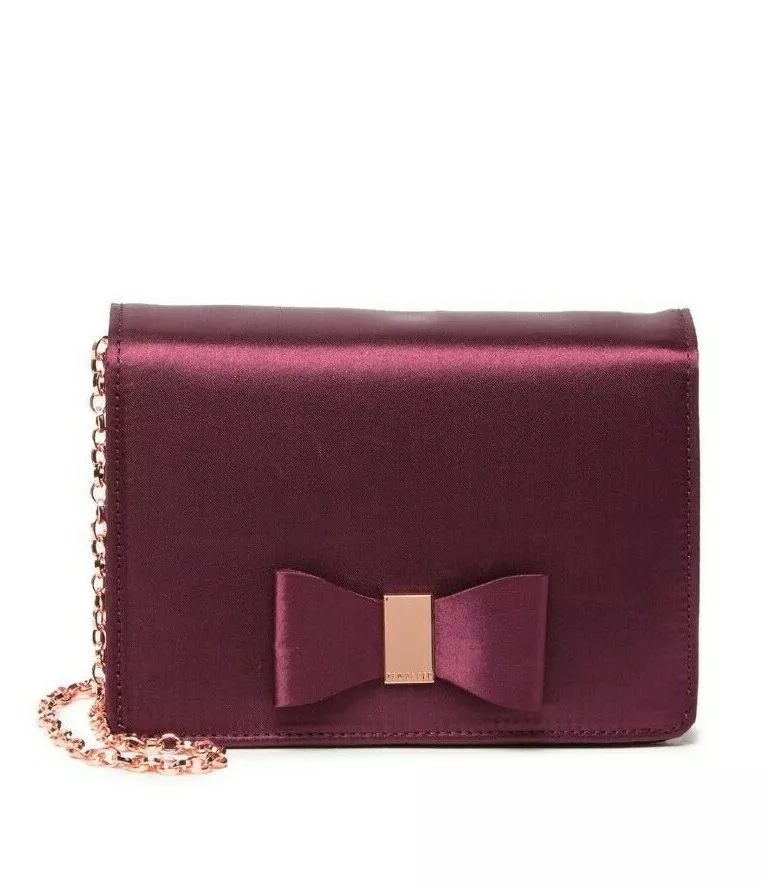 Ted Baker Clutch Bags  Womens Leather bow detail evening bag