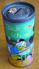 Vintage Mickey Kids IMA Disney Mickey Mouse Donald Duck Pluto school money box