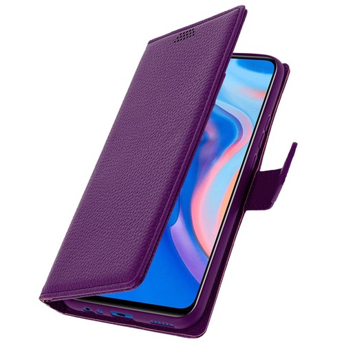 Custodia Portafoglio Per Huawei P Smart 2020 Con Pelle PU E TPU - Cover Con 2 Slot Carte E Portamonete, Chiusura Magnetica E Supporto Per Film, Marrone - 3