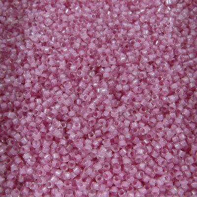 DB0072 11/0 Miyuki Orchid Lined Crystal Luster Delica Seed Beads, 5 Grams Tube