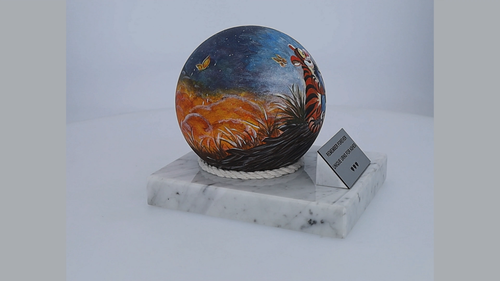 Child cremation urn for ashes Winnie the Pooh Theme funeral urn for baby - Video 1 of 1