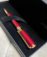 S.T.Dupon Liberte Pearly Red/Gold lacquer Ballpoint Pen(465001) wz/Box&Booklet
