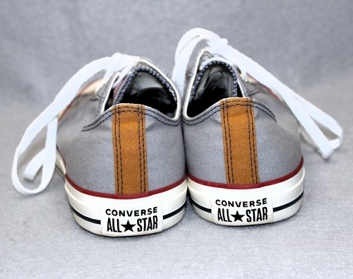 Camiseta baja Converse Chuck Taylor All Star gris hombre 10 mujer 12 diseño personalizado - Imagen 4 de 8