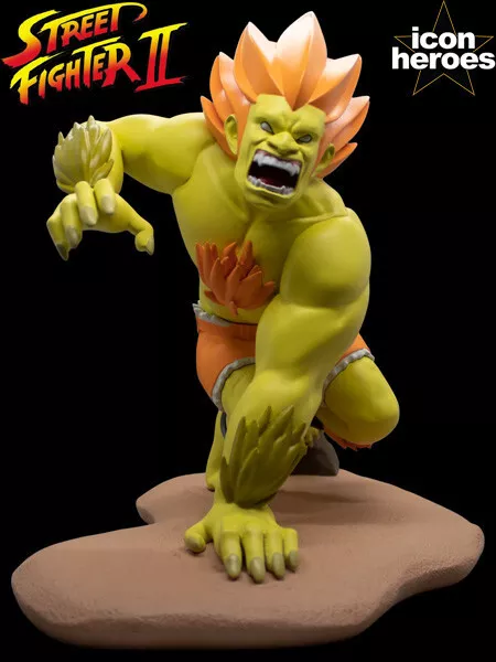  ICON HEROES Street Fighter 2: Blanka Polystone Statue : Toys &  Games