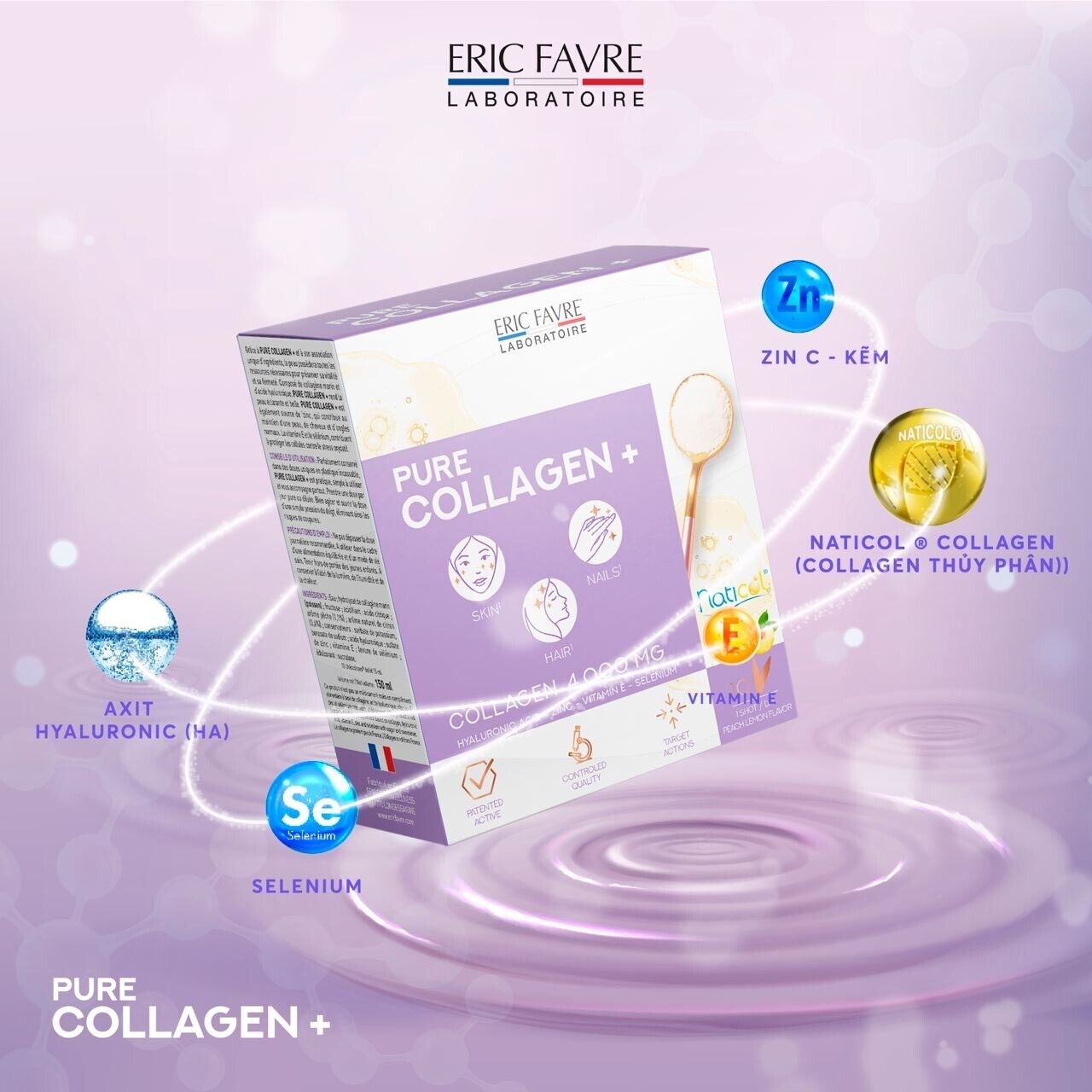 ERIC FAVRE Pure Collagen Plus for silky hair, firm skin shiny nails & Anti-Aging