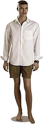 Mannequin Male African-American Complexion Fiberglass 6' 1" Chest 37” Ethnic 38