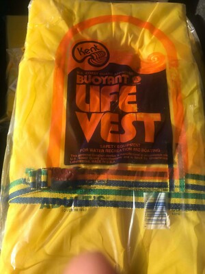 KENT Buoyant Life Vest Type II P.F.D Adult U.S Coast Guard Approved Yellow 