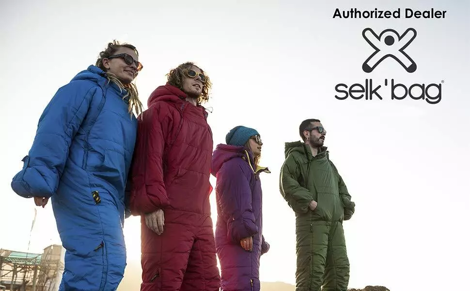 Selk'bag Original 6g Wearable Sleeping Bag Green Pasture x Large