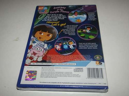 Dora The Explorer: Viaggio nel Pianeta Viola (PS2) Nuovo - Foto 2 di 2