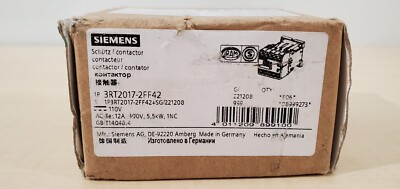 Siemens 3RT2017-2FF42 Leistungsschütz 3 Schließer 690 V/AC 1St.