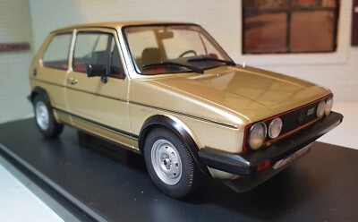 Volkswagen Golf GTi Mk1 VW Met Gold 1983 Mark 1 1:24 Diecast Scale Modellauto
