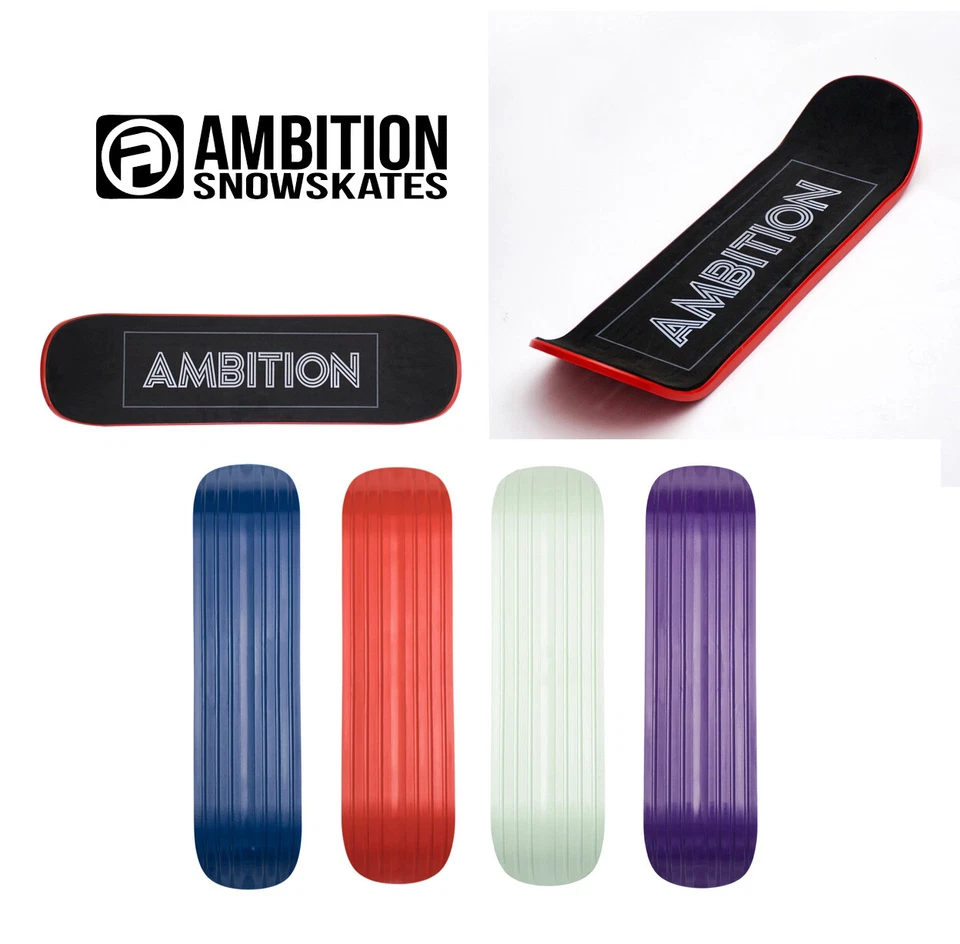 Ambition Snowskate Jib Premium 8.5" x 33" Plastic Snow Skate Deck