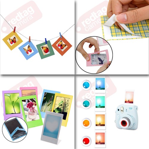 Deluxe stilvolles lustiges Zubehör-Kit für Fujifilm Instax Mini 9 Kamera kobaltblau - Bild 3 von 3