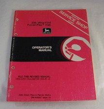John Deere Tractor OM 335 Wing-Fold Power-Flex Disk