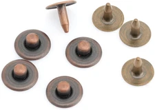 Solid Brass Jean Rivets 3/8 Inch 50 Sets Denim Fasteners Washable Bulk Sewing Ki