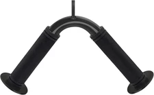Tricep Press down Bar, V Bar Cable Attachment, Steel with Non-Slip Rubber Grip (